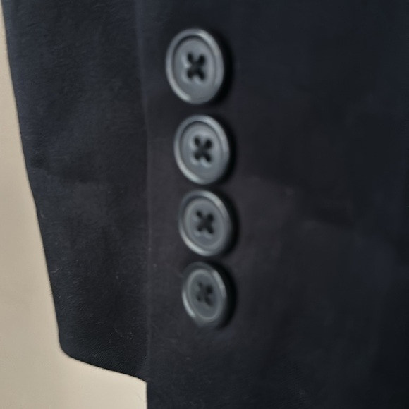 Tex by MaxAzria Blue Cotton Blazer - Picture 3 of 7